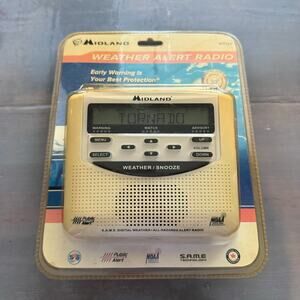 Midland Weather Alert Radio w/ Alarm Clock WR120 NIB